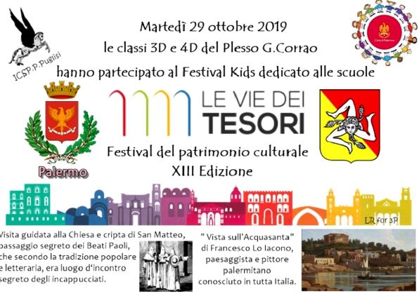 XIII edizione de Le Vie dei Tesori a Palermo festival del patrimonio culturale