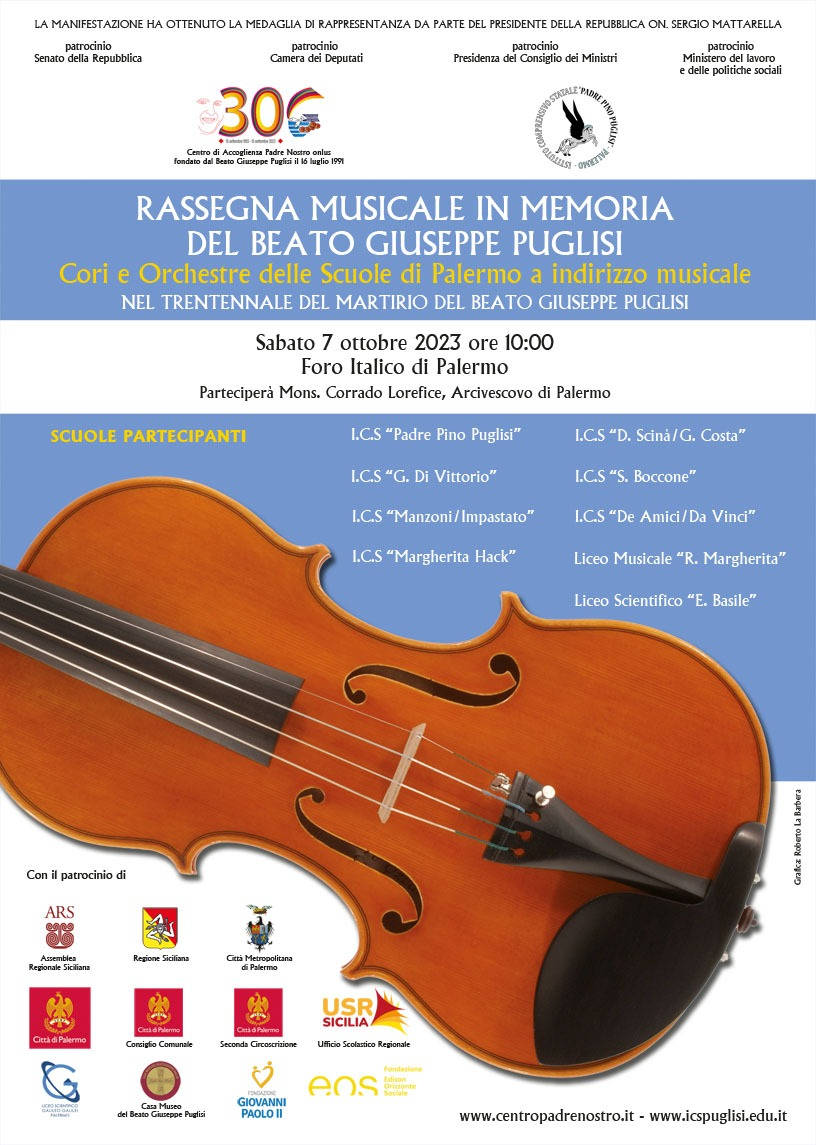 Rassegna Musicale in memoria del Beato Giuseppe Puglisi nel Trentennale del suo martirio