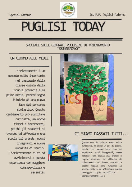 N. 2 – Puglisi Today- special edition Orientadays